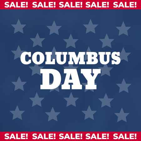 United States Columbus Day celebrate card. Happy Columbus Day vector illustrationのイラスト素材