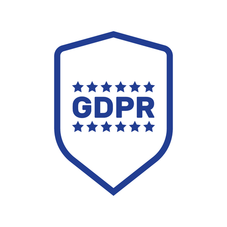 GDPR concept illustration. Idea of data protection. General rules for data protection GDPRのイラスト素材