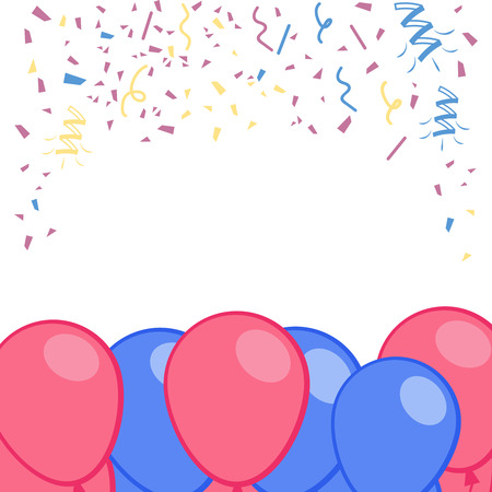 Party banners template vector. Happy Birthday poster with textのイラスト素材