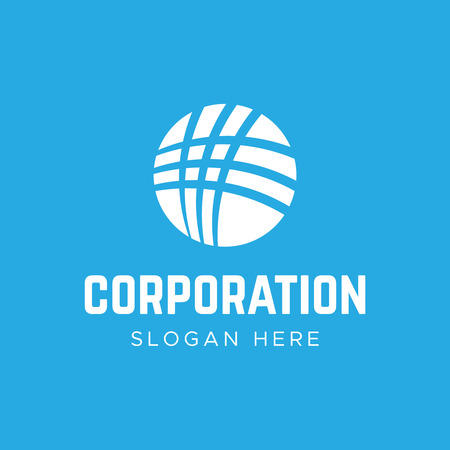 Vector globe icon. Globe tech logos company. Data logotype.のイラスト素材