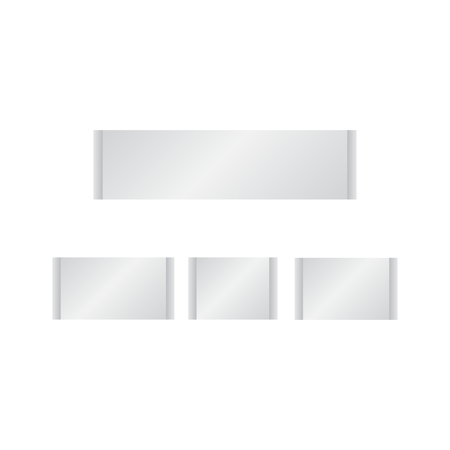 Textile clothing labels. Label blank cloth fabric vectorのイラスト素材