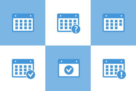 Vector marks calendar icon. Calendar vector signのイラスト素材