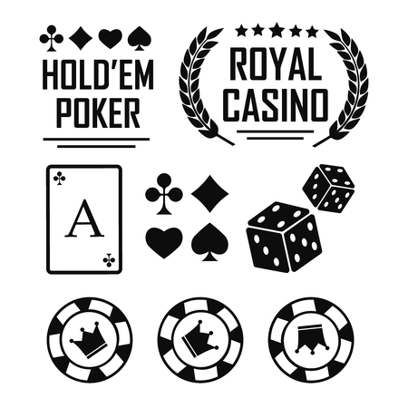 Lucky seven jackpot. Casino vector sign set. Slot machine vectorのイラスト素材