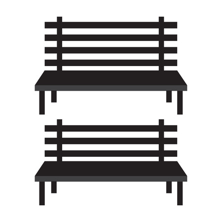 Benches icons. Bench street for city park and urban vectorの写真素材