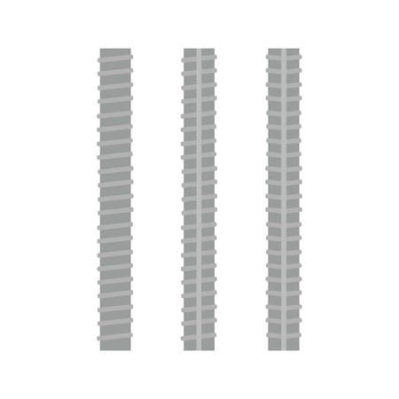 Steel rebars. Iron construction, armature vector illustrationのイラスト素材