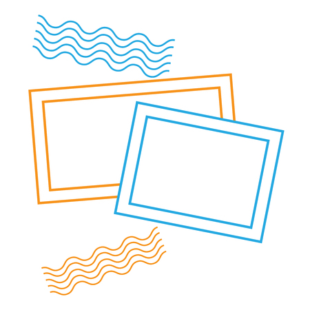 Stamps frames set. Stamp grunge seal vectorのイラスト素材