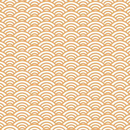 Chinese traditional ornament background. Red and golden chinese clouds pattern. Happy chinese new year 2019 Zodiac signのイラスト素材