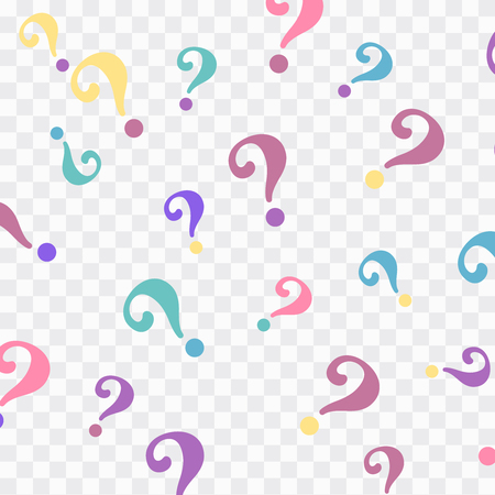 Question mark pattern. Question design vector backgroundのイラスト素材