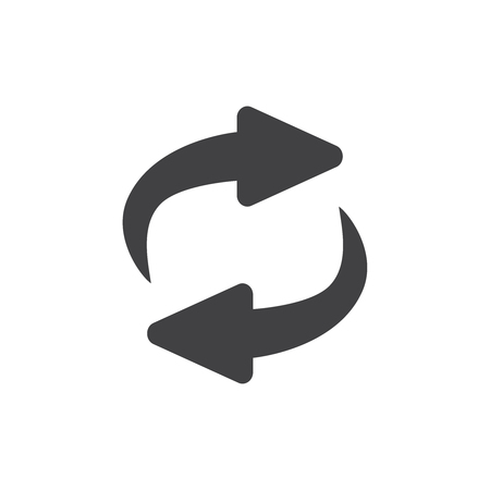 Exchange icon illustration. Flip over or turn arrow. Reverse sign のイラスト素材