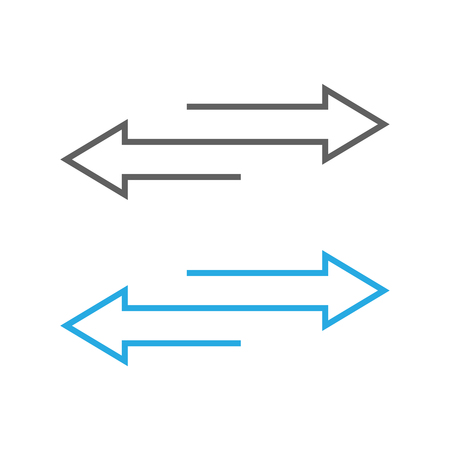 reverse icon. Flip over or turn arrow. Reverse signのイラスト素材