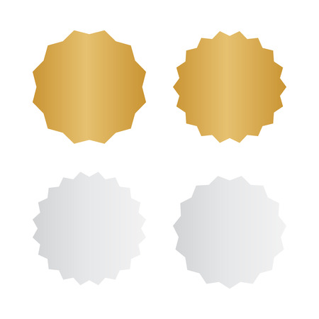 Different starburst vector. Starburst isolated icons setのイラスト素材