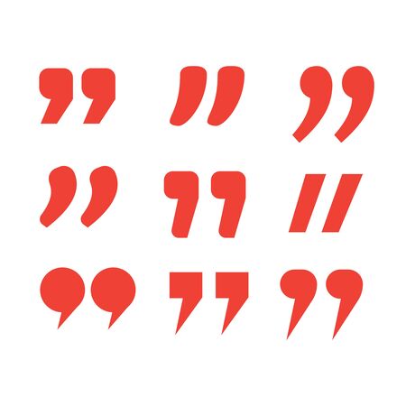 Quotation marks. Frame with quotes. Quote vector commentのイラスト素材