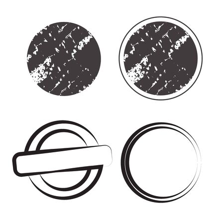 Grunge post Stamps Collection. Stamp grunge vector illustrationのイラスト素材