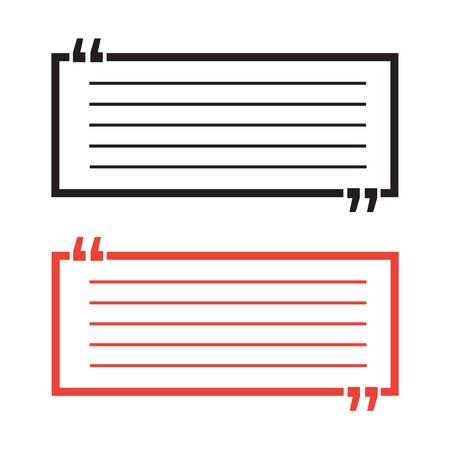 Quotation Mark speech bubble. Quote sign icon.のイラスト素材