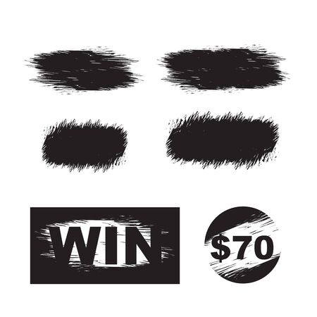 Suitable for scratch card game and win. Lottery scratch and win game card background. のイラスト素材