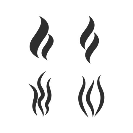Smoke vector icon. Smoke shape vector signのイラスト素材