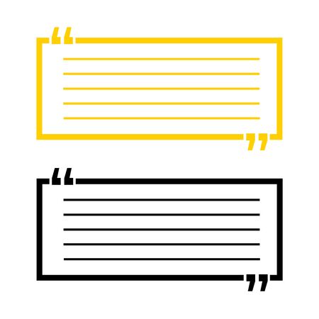 Quotation Mark speech bubble. Quote sign icon.のイラスト素材