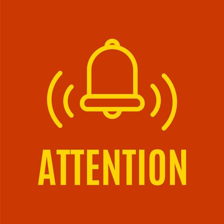 Alarm icon. Danger sign design. Caution error iconのイラスト素材