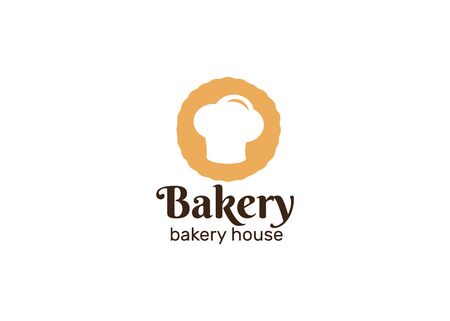 Bakery emblems. Handmade lettering cookie logo. Bakery and bread shop logosのイラスト素材
