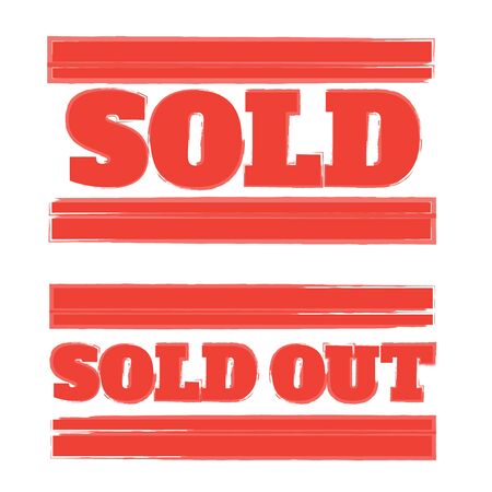 sold red grunge stamp. Sold out stamps grunge. Sold out badgeのイラスト素材