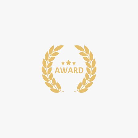 Set of laurel wreaths. Icon laurel wreat のイラスト素材