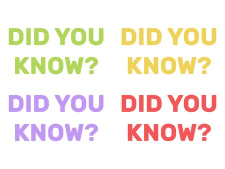 Did you know background. Did You Know questionのイラスト素材