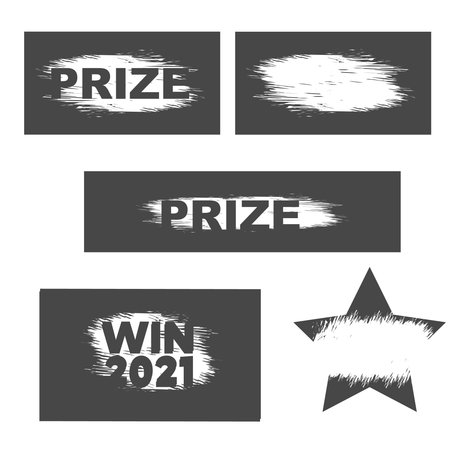 Lottery winning ticket and scratch cards. Scratch card win effectのイラスト素材