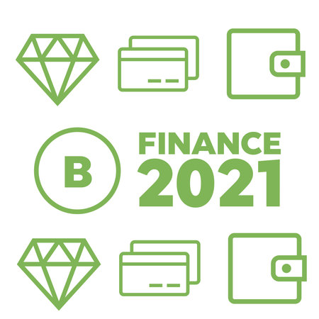 Money banking cash business and finance icons. Tax icons vectorのイラスト素材