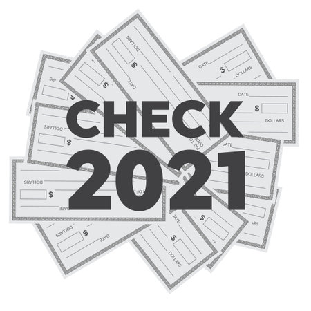 Blank check template. Check vector template. Banking check template