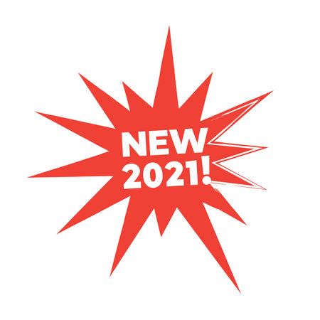 New 2021 stamp set illustrationのイラスト素材