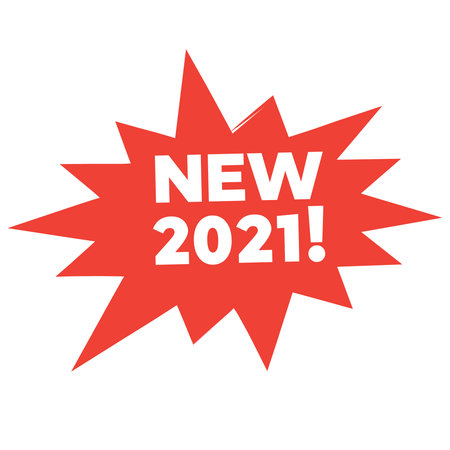 New 2021 stamp set illustrationのイラスト素材