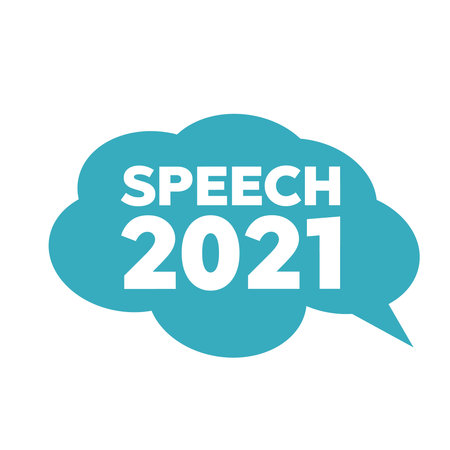 Stickers of speech 2021 bubbles vector. Cloud bubble speech for communicationのイラスト素材