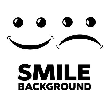 Smile icon Vector Template Design. Emoji vector iconのイラスト素材