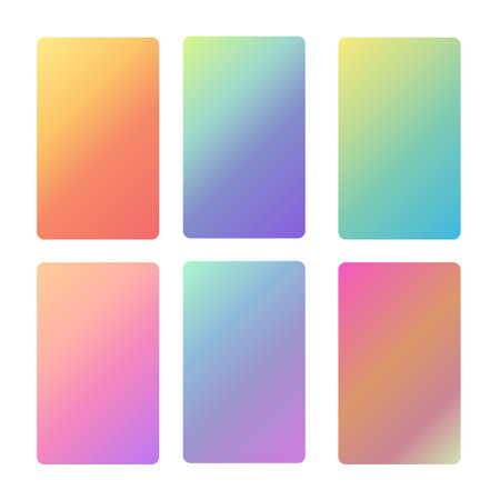 Screen gradient vector design for mobile app. Screen color background