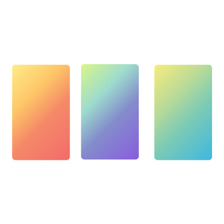 Screen gradient vector design for mobile app. Screen color backgroundのイラスト素材