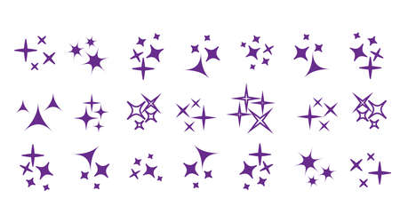 Black sparkles, glowing light effect stars. sparkles vectorのイラスト素材