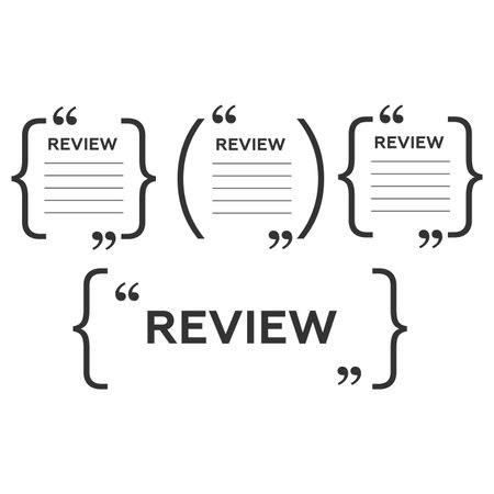 Quotes and brackets Speech Bubbles. Short quotesのイラスト素材