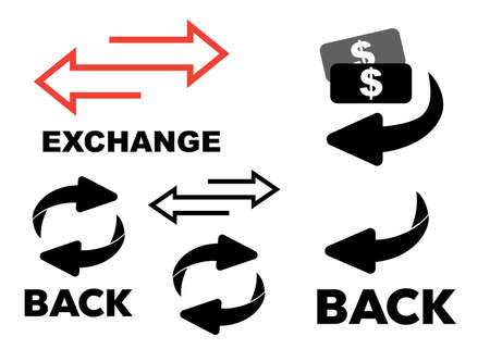 reverse icon vector. Flip over or turn arrow. reverse signのイラスト素材