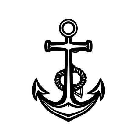 Anchor logo vector illustration. Anchor vector Icon and Sign.のイラスト素材