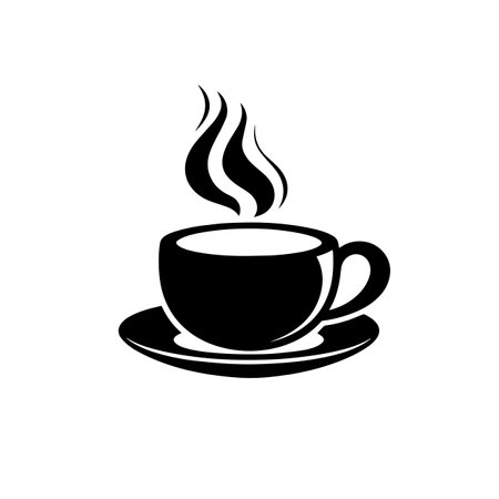 Coffee logo vector illustration. Coffee vector Icon and Sign.のイラスト素材