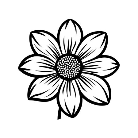 Blooming Flower logo vector illustration. Blooming Flower vector Icon and Sign.のイラスト素材