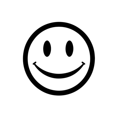 Happy Smile logo vector illustration. Happy Smile vector Icon and Sign.のイラスト素材