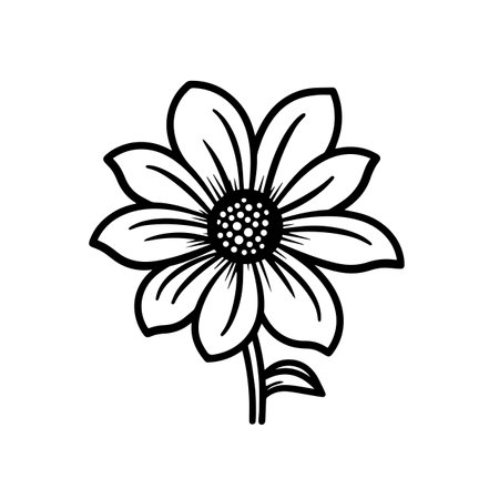 Blooming Flower logo vector illustration. Blooming Flower vector Icon and Sign.のイラスト素材