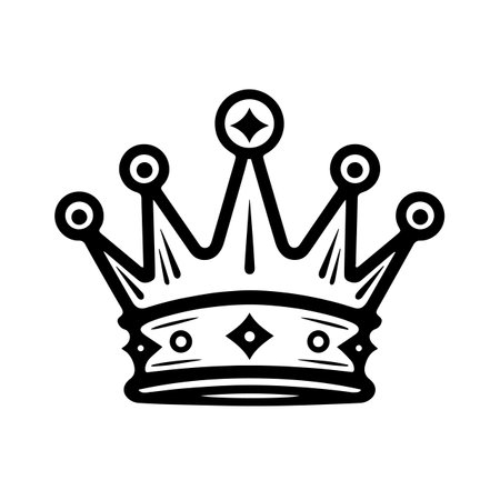 Royal Crown logo vector illustration. Royal Crown vector Icon and Sign.のイラスト素材