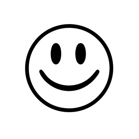 Happy Smile logo vector illustration. Happy Smile vector Icon and Sign.のイラスト素材