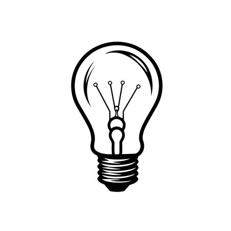 Creative Lightbulb logo vector illustration. Creative Lightbulb vector Icon and Sign.のイラスト素材
