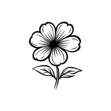 Blooming Flower logo vector illustration. Blooming Flower vector Icon and Sign.のイラスト素材