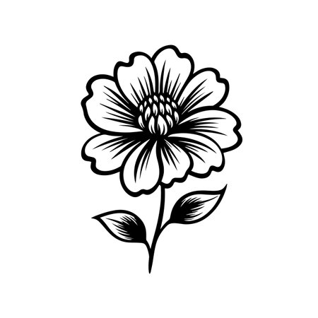 Blooming Flower logo vector illustration. Blooming Flower vector Icon and Sign.のイラスト素材