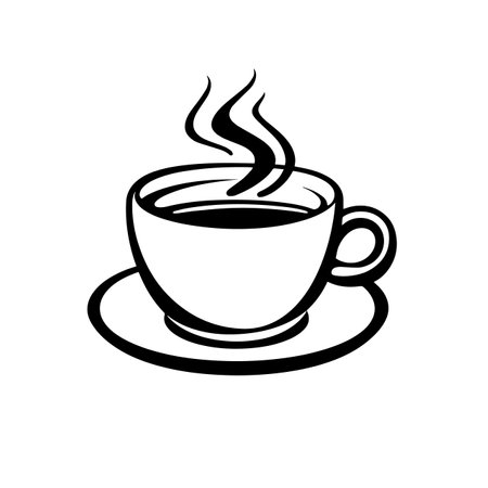 Coffee logo vector illustration. Coffee vector Icon and Sign.のイラスト素材
