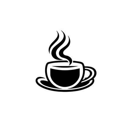Coffee logo vector illustration. Coffee vector Icon and Sign.のイラスト素材